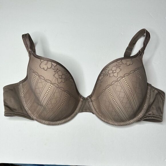 Wacoal Brown lace lined  Full-Coverage Bra 36D - Picture 2 of 7